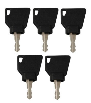 Solid Spare (5) Ignition Keys For JCB Volvo Mini Excavator, Loader - 3CX, 701, 45501, 14607