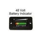 48 Volt EZGO Club Car Yamaha Golf Cart Battery Indicator Meter Gauge Rectangle