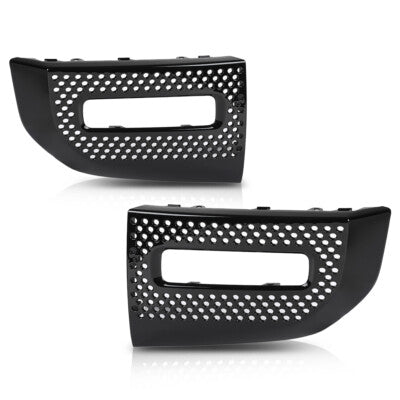 Solid Spare Front Bumper Fog Light Bezel Cover Fit For 20-22 Land Rover Defender 90 110 130