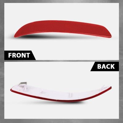 Solid Spare Fit For 2007-2013 BMW X5 E70 Left Driver Side Rear Bumper Reflector Light Red