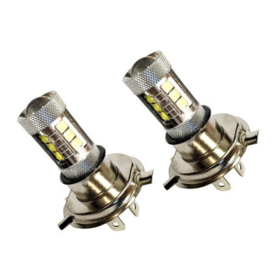 Fits CanAm Bombardier 80W LEDs Super White Headlights Bulbs Lamps 2 Pack