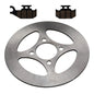Solid Spare Rear Disc Brake Rotor & Semi-Metallic Brake Pads for Yamaha Raptor 700 2006-2012