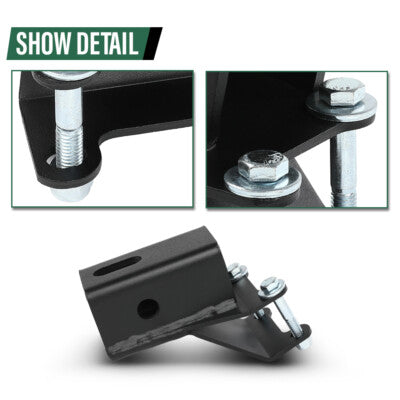 Solid Spare Rear 2" Receiver Hitch Fit For 2005-2024 Honda Foreman TRX500 (Solid Axle Only)
