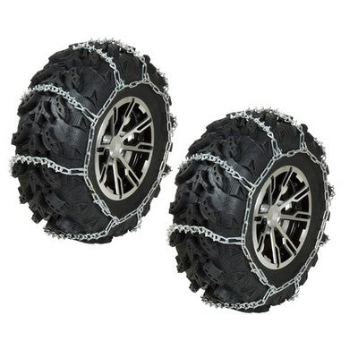 Solid Spare Pair of FRONT V-Bar Tire Chains for Honda TRX250EX & TRX250X Sportrax 2001-2024