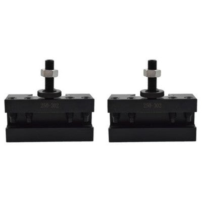 Solid Spare 2Pcs CXA #2 250-302 Quick Change Tool Post Boring Turning & Facing Holder Lathe