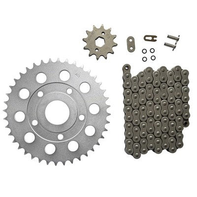 Solid Spare Natural 520x88 O-Ring Drive Chain & 12/40 Sprockets for Honda ATC200X 1983-1985