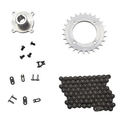 Solid Spare SPI Quick Change Drive Hub, Chain & 26T Sprocket Kit for Arctic Cat 120 Sleds