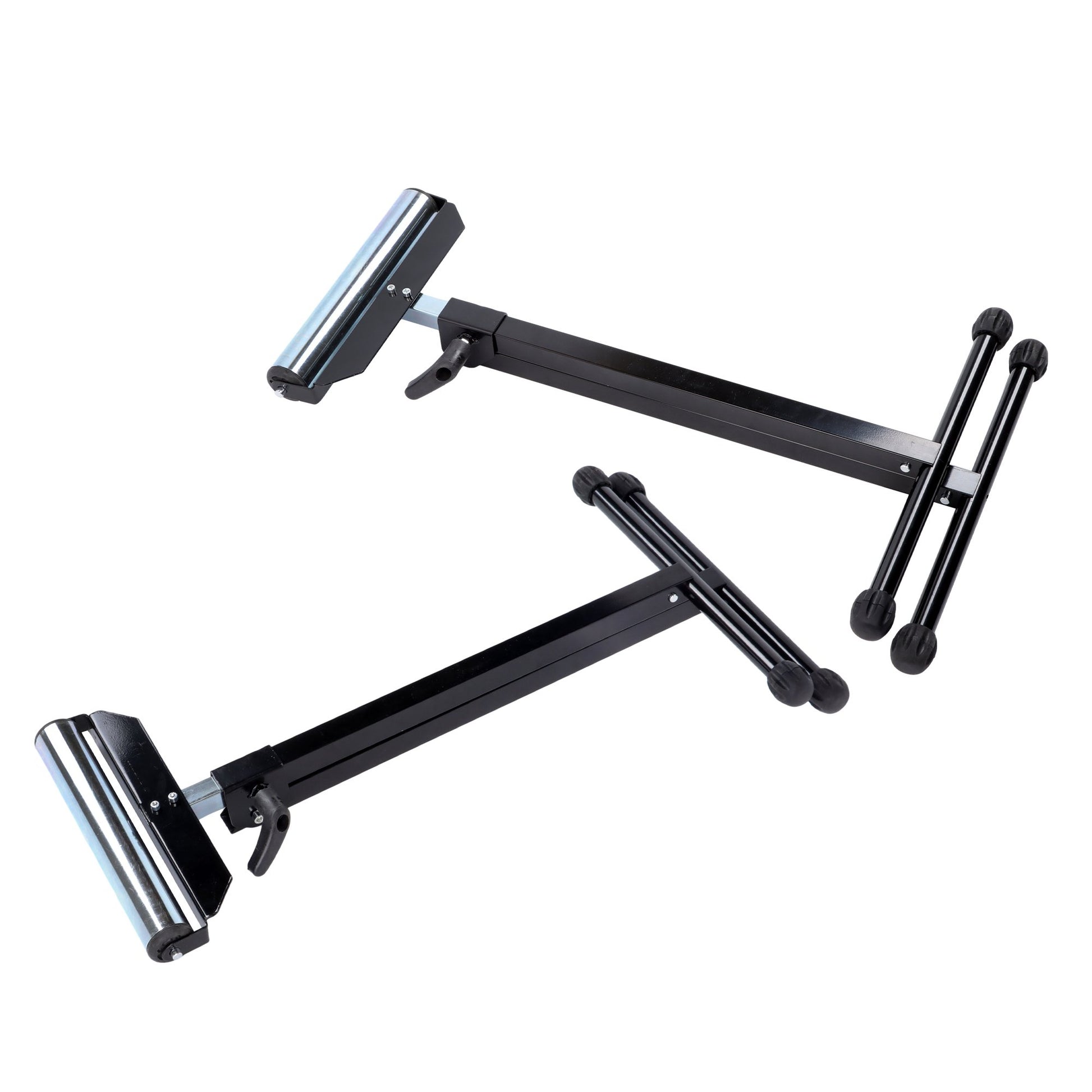Solid Spare 2 PCS 132 Lbs Load Capacity Folding Roller Stand, Adjustable 26-3/4" to 42-1/5"