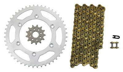 Solid Spare Gold 520x114 Drive Chain & 13/48 Sprockets for Yamaha YZ450F 2010-2013 2015-2018