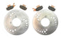 Solid Spare 2 Front Brake Rotors & Semi-Metallic Pads for Bombardier Outlander 330 2004-2005