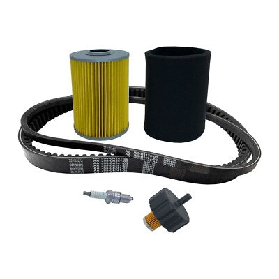 Solid Spare Yamaha G2, G5, G8, G9, G11 Golf Cart Tune Up Kit - Drive Starter Belt Spark Plug