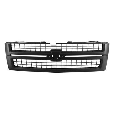 Front Upper Grille Matte Black Fit Chevrolet Silverado 2500 3500 HD LT 2007-2010