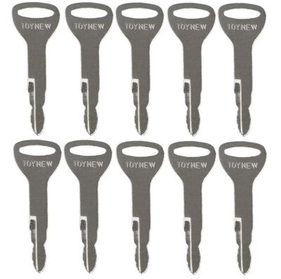 Solid Spare (10) Ignition Keys For Toyota Forklift ToyNew A62597, 57591-23330-71, 162597