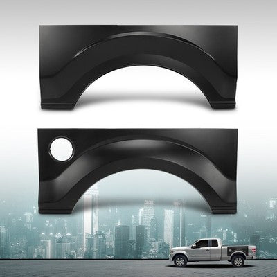 Solid Spare Rear Wheel Arch Quarter Panel Fits 2009-2014 Ford F-150 F150 W/O Molding Holes
