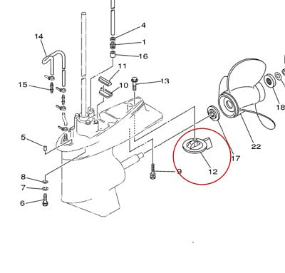 Zinc Trim Tab Anode For Yamaha 60-100HP & 4 Stroke 67F-45371-00-00, 688-45371-02
