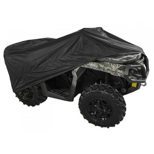 Solid Spare Raider GT Series ATV Cover - Black Large - Measures Approximately 75"x45"x35"