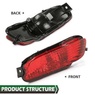 Solid Spare Rear Right Side Marker Bumper Light Lamp Red Fit For 04-09 Lexus RX330 RX350