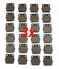 Solid Spare 36 Pairs of Brake Pads for Yamaha 660 Raptor 250 350 Warrior Wolverine Banshee