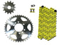 Solid Spare Yellow 520x98 Drive Chain & 14/41 Sprockets for Kawasaki KFX400 2003-2006