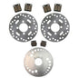 Solid Spare Front & Rear Brake Rotors & Brake Pads for Yamaha Blaster 200 fits 2003-2006