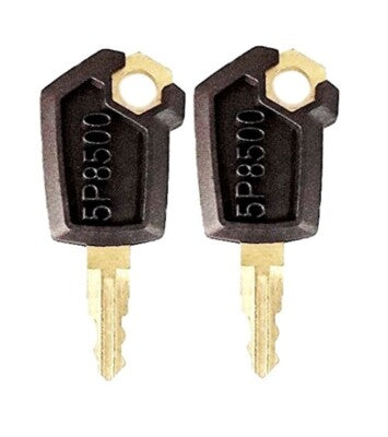 Solid Spare (2) Keys For CAT Caterpillar Heavy Equipment Ignition Key 5P8500