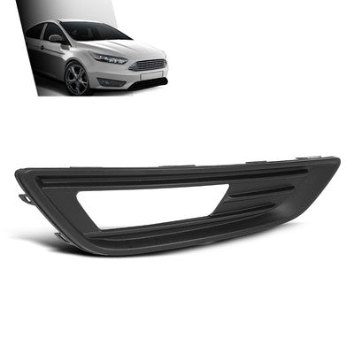 Solid Spare Front Bumper Fog Light Bezel Lamp Trim Right Side Fit For 2015-2018 Ford Focus