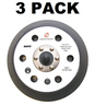 Solid Spare (3) 6 Inch Sander Pad Random Orbit Hook Loop Backing for Porter Cable 18001