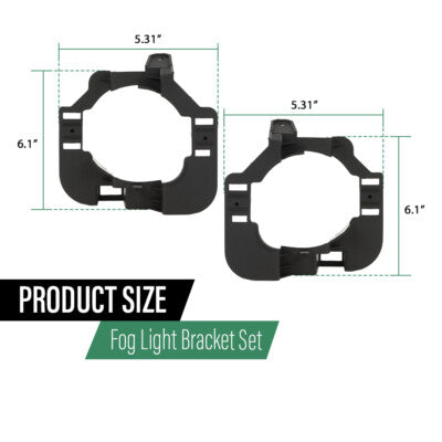 Solid Spare Fog Light Bracket Fit For 2007-2009 Nissan Altima Left+Right Side Pair Set