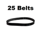 Solid Spare (25) Belt for Amway Bagless Cleartrak 1000 Vacuum CMS1000 CMS2000