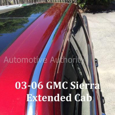 For 2003-2006 GMC SIERRA CHROME ROOF TOP TRIM MOLDING KIT