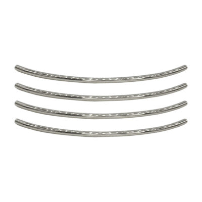 CHROME DOOR EDGE GUARD TRIM MOLDING PROTECTORS (4) 10" INCH PIECES - Small Edge