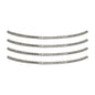 CHROME DOOR EDGE GUARD TRIM MOLDING PROTECTORS (4) 10" INCH PIECES - Small Edge