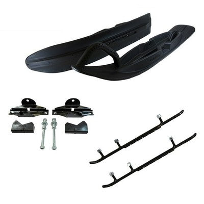 Solid Spare EXO-S All-Terrain Skis, Mount Kit & 6" Carbides for Polaris fits many 2010-2017