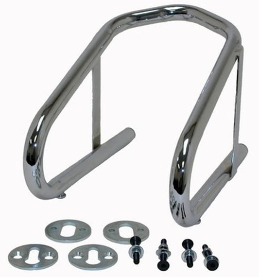 Solid Spare Chrome-Plated Wheel Chock - Removable - Quick Release - Motorcycle Tire Chock