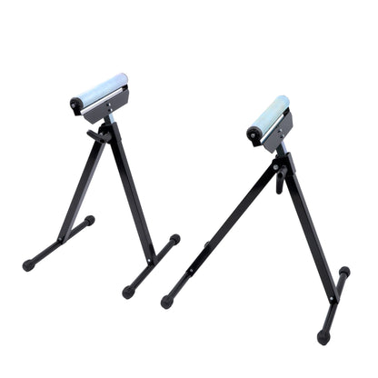 Solid Spare 2 PCS 132 Lbs Load Capacity Folding Roller Stand, Adjustable 26-3/4" to 42-1/5"
