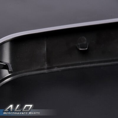 Solid Spare Fit For 2003-2007 Chevrolet Silverado Grille Molding Panel Filler Trim Black Set