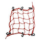 Raider Cargo Net 15"x15" ATV Snowmobile Motocycle Stretches to 28"x28" Red