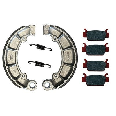 Solid Spare Front Brake Pads & Rear Brake Shoes for Honda Foreman 500 2x4 & 4x4 2005-2011