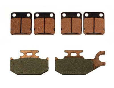 Solid Spare Front & Rear Severe Duty Brake Pads for Yamaha Kodiak 400 2000-2002 & 2005-2006
