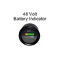 48V / 48 Volt EZGO Club Car Golf Cart Forklift ATV Battery Meter Indicator Round