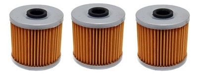 Solid Spare 3 Pack of Oil Filters for Kawasaki KL600, KLR650, KLX650 Replaces OEM# 16099-004