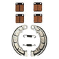 Solid Spare Front Brake Pads & Rear Brake Shoes for Kawasaki Prairie 300 Prairie 400 2x4 4x4