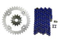 Solid Spare Blue 520x96 Drive Chain & 14/36 Sprockets for Suzuki LT-R450 Quadracer R450