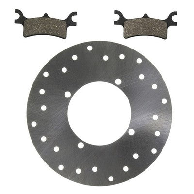 Solid Spare Rear Disc Brake Rotor & Brake Pads for Polaris Magnum fits 2002-2006 SEE LIST