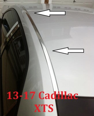 For 2013-2019 CADILLAC XTS CHROME ROOF TOP TRIM MOLDING KIT