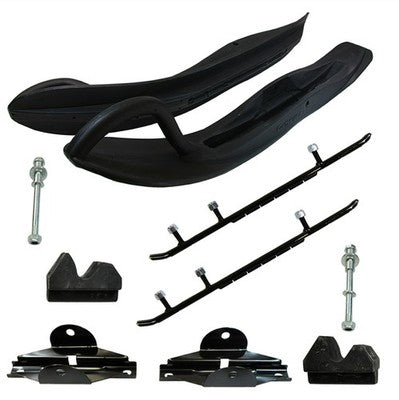 Solid Spare Exo-S Touring Skis, Mount Kit & 6" Carbides for Yamaha Many 2007-2017 SEE LIST