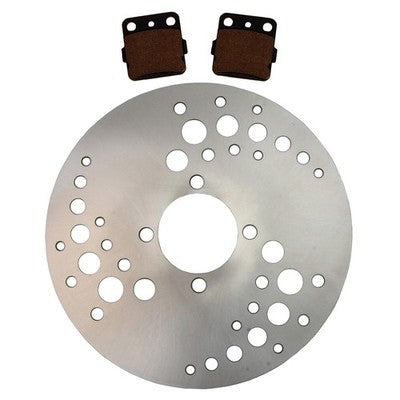 Solid Spare Rear Disc Brake Rotor & Semi-Metallic Pads for Yamaha Raptor 250 fits 2008-2013