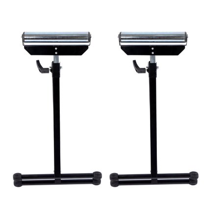 Solid Spare 2 PCS 132 Lbs Load Capacity Folding Roller Stand, Adjustable 26-3/4" to 42-1/5"