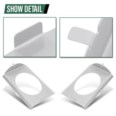 Solid Spare Behind Seat Speaker Brackets Fit For 73-87 Chevy C10 Square Body 6??9 Speakers