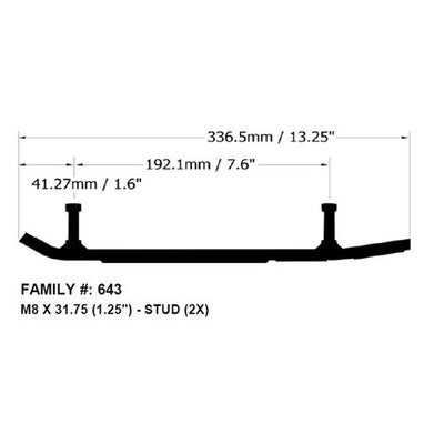 2 Sets of Bottom Line 4" Carbides for Yamaha Tuner Skis fits 2013-2022 Models
